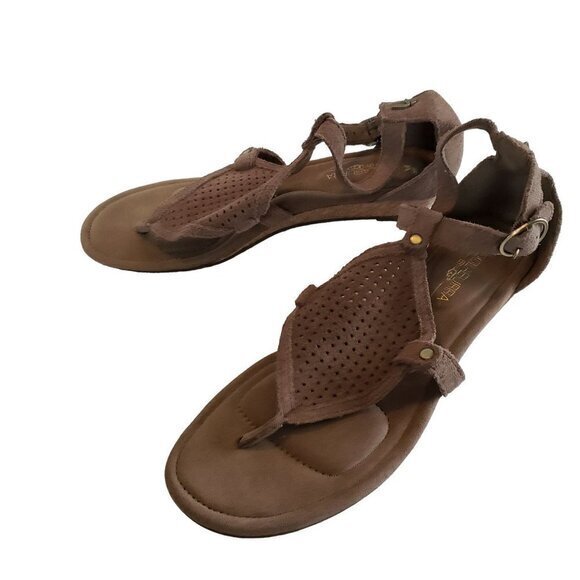 UGG Koolaburra Briona Leather Wedge Womens Shoes Size 7 Tan Pre-Owned‎ - Picture 2 of 14